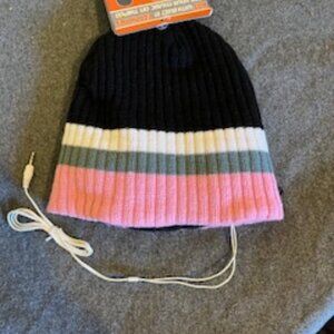 Knit Beanie with removeable earphones